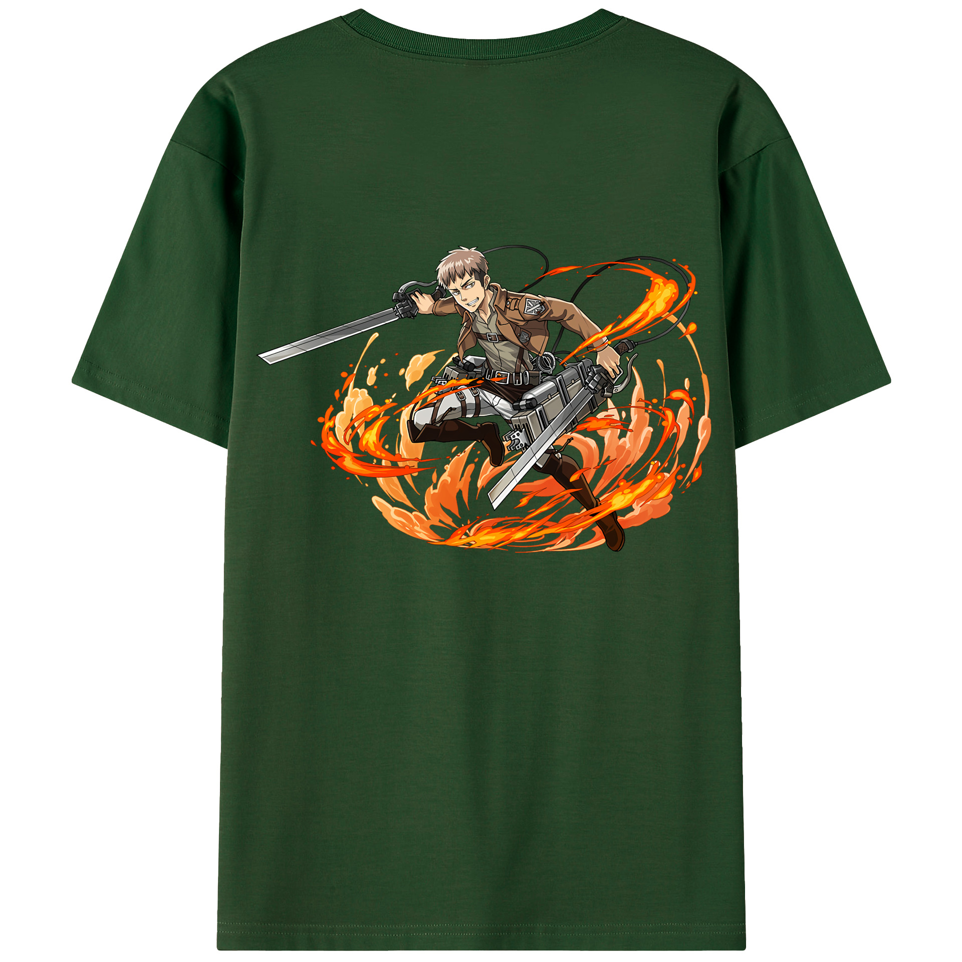 （画像用） 進撃の巨人 ジャン・キルシュタイン Attack on Titan Jean Kirstein 綿100％半袖Tシャツ（背面プリント）